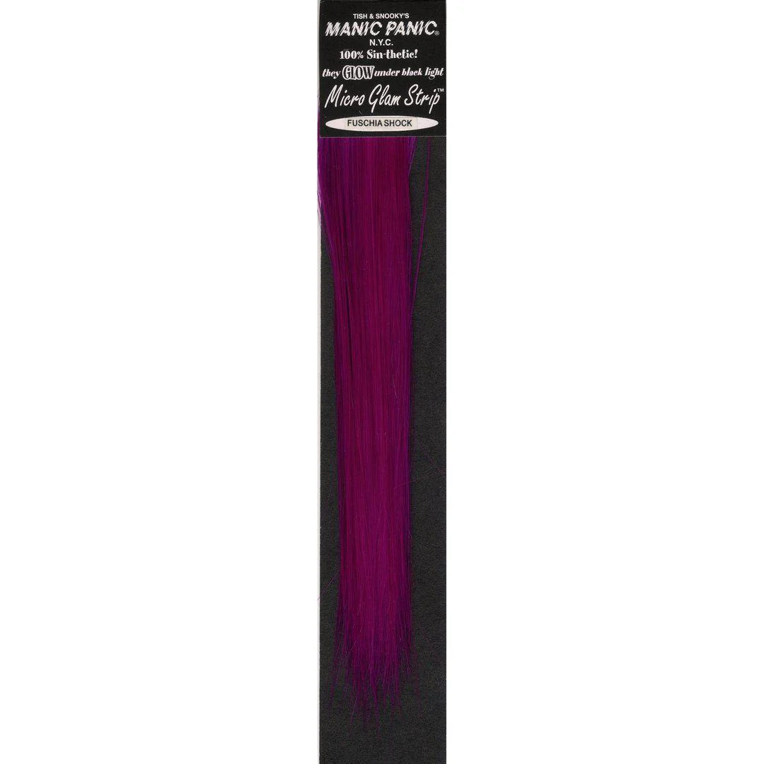 Glam Strips® Clip-In Hair Extensions - Fuschia Shock® – 8"