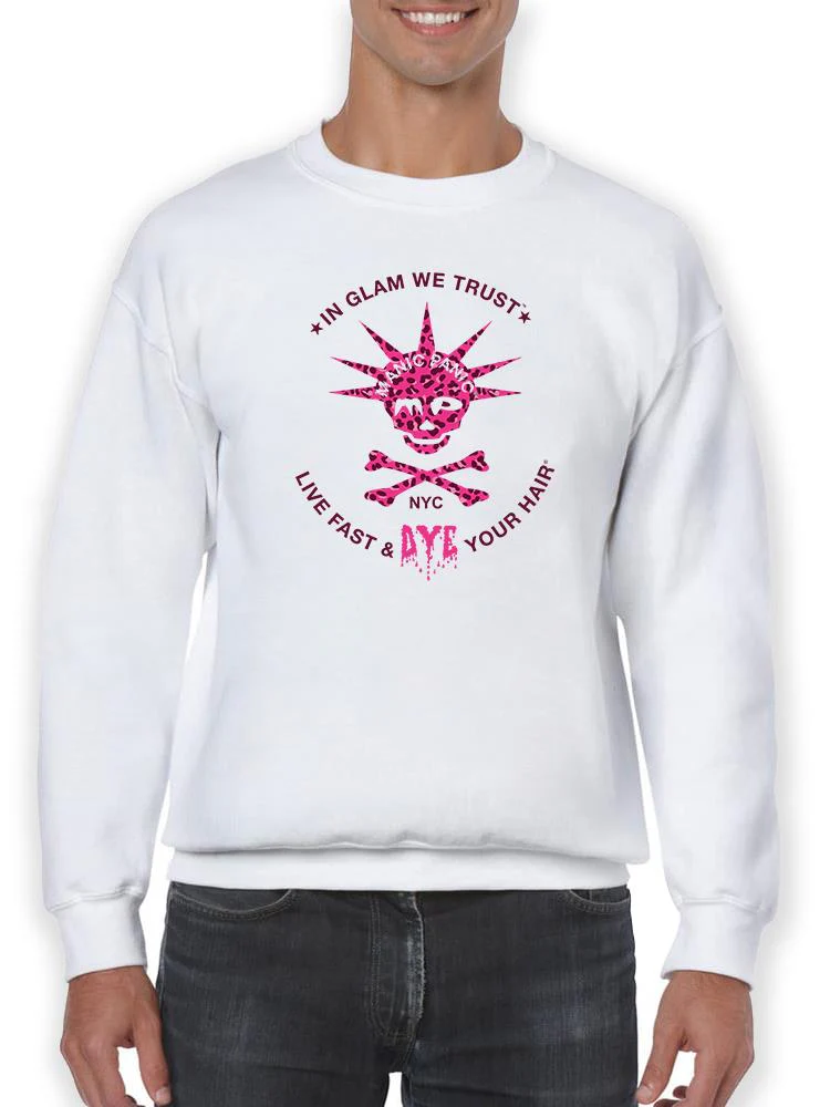 Sweatshirt - In Glam We Trust - Pink Cheetah - Image 3