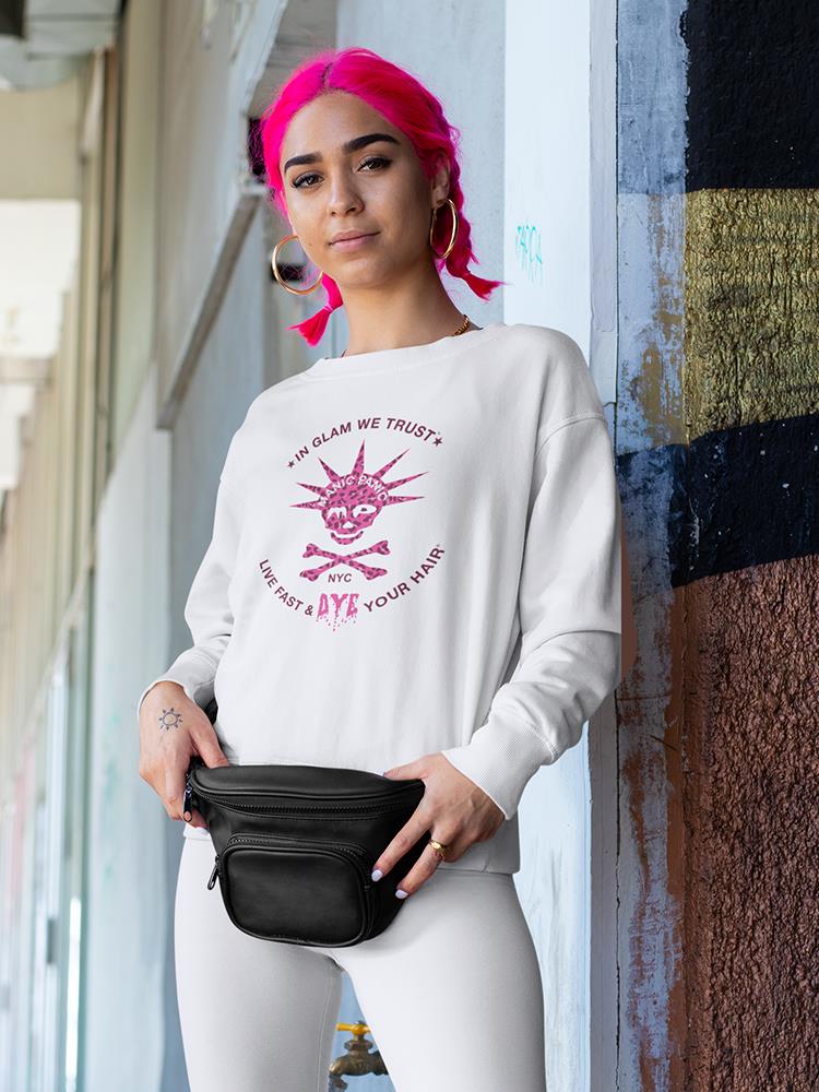 Sweatshirt - In Glam We Trust - Pink Cheetah - Image 5